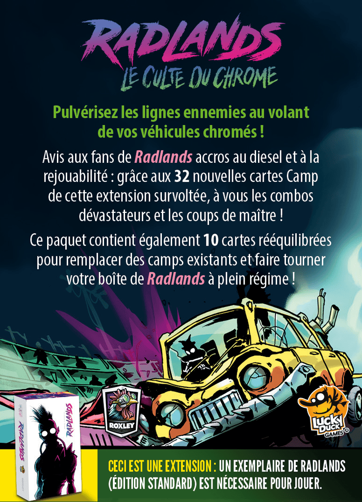 Radlands - Ext. Culte du Chrome (FR) JEUX - Deux joueurs