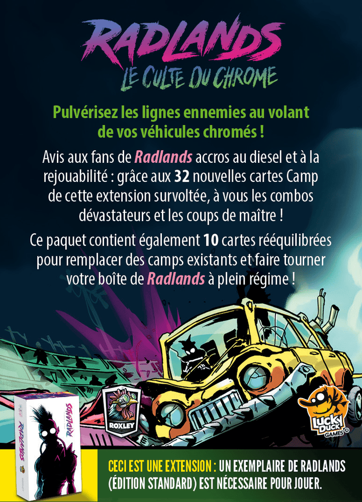 Radlands - Ext. Culte du Chrome (FR) JEUX - Deux joueurs