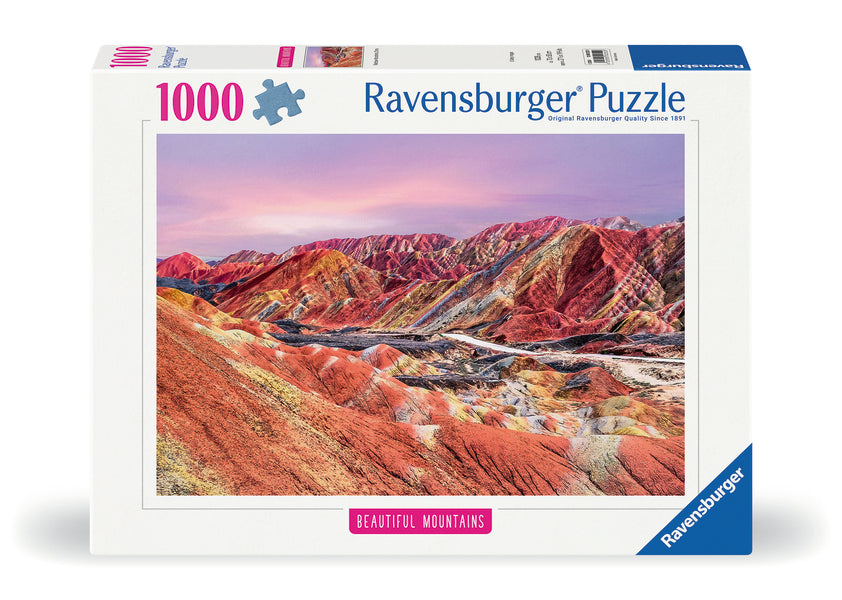 Rainbow Mountains, China (1000pcs) CASSE-TÊTE - 1000 morceaux