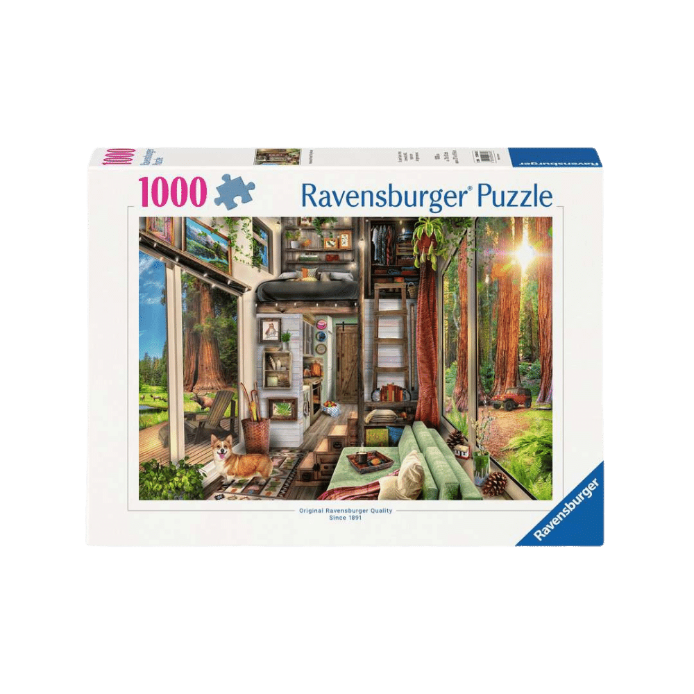 Redwood Forest Tiny House (1000 pc) CASSE-TÊTE - 1000 morceaux