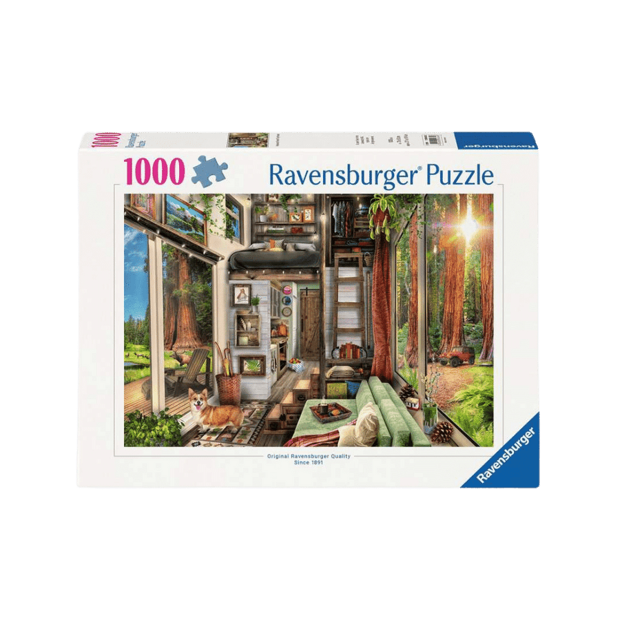 Redwood Forest Tiny House (1000 pc) CASSE-TÊTE - 1000 morceaux