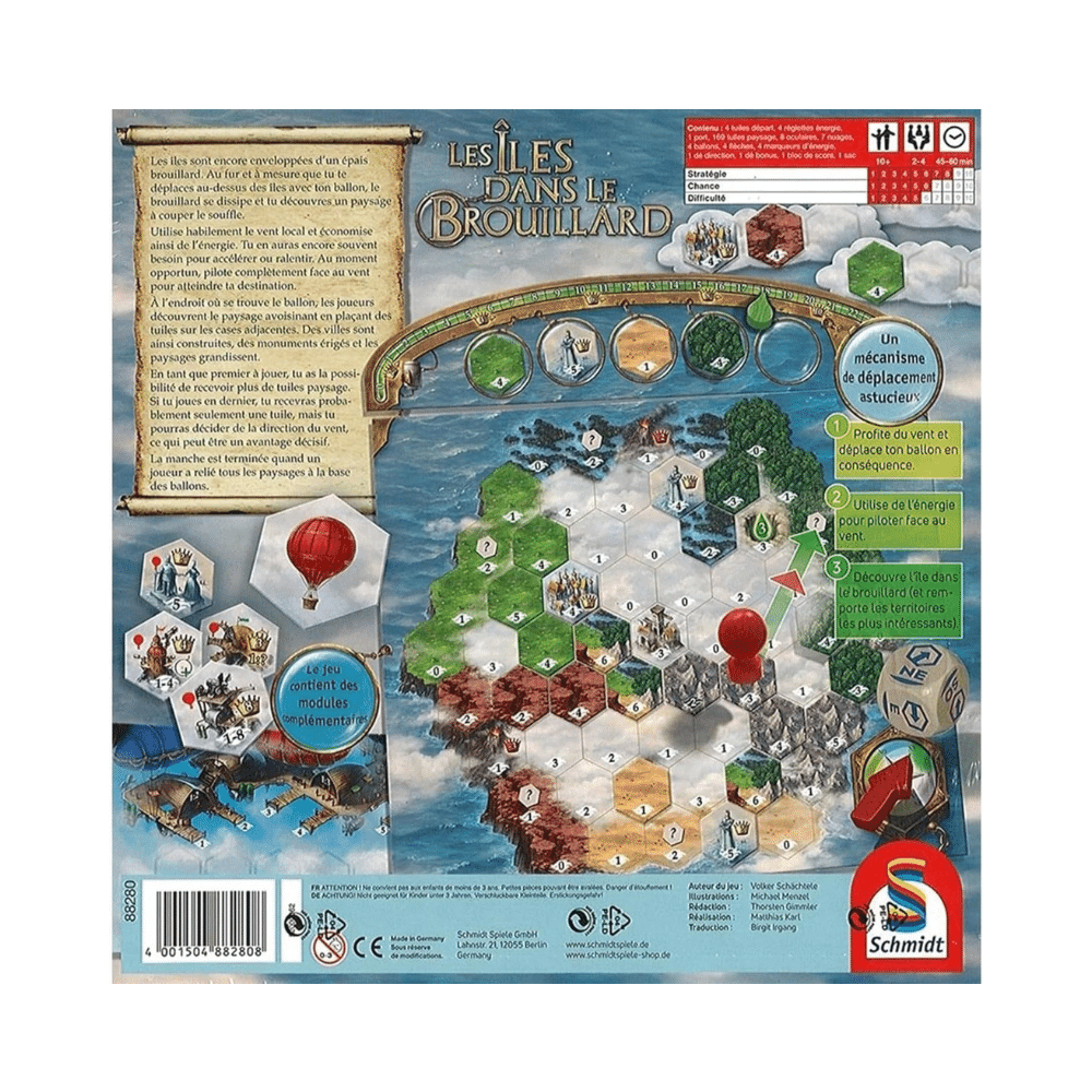 Les Iles Dans le Brouillard, jeu de société stratégie - Achat en ligne