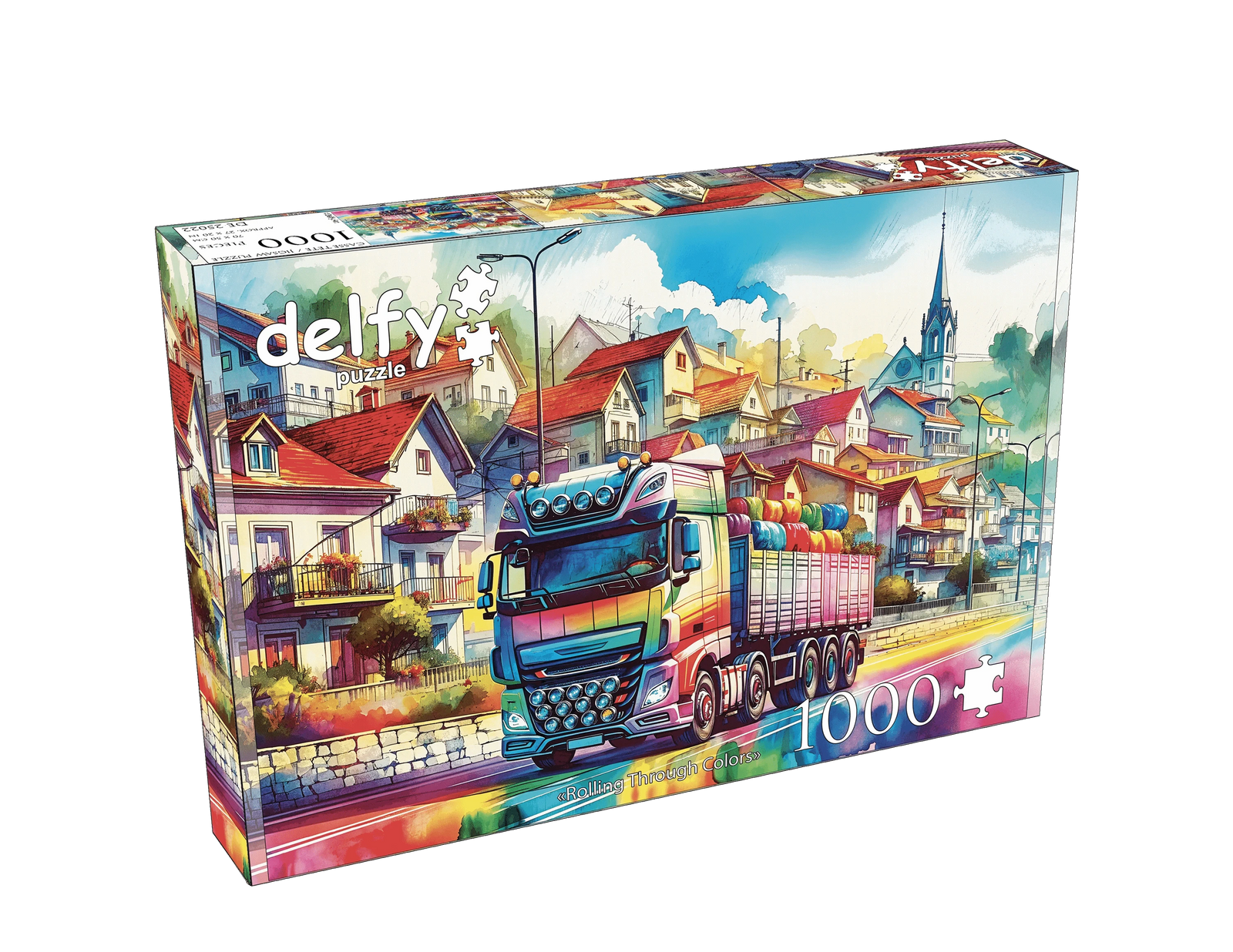 Rolling Through Colors (1000 pcs) CASSE-TÊTE & - 1000 morceaux