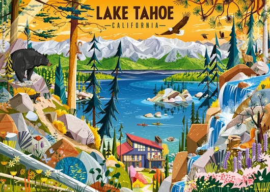 Sacred Lake Tahoe (1000 pcs) CASSE-TÊTE - 1000 morceaux