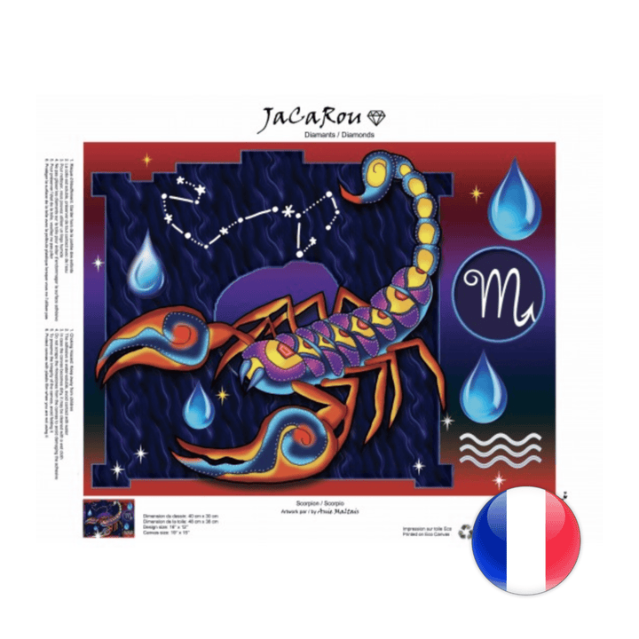 Scorpion - Diamond Painting 30 X 40 PASSE-TEMPS - Broderie diamant