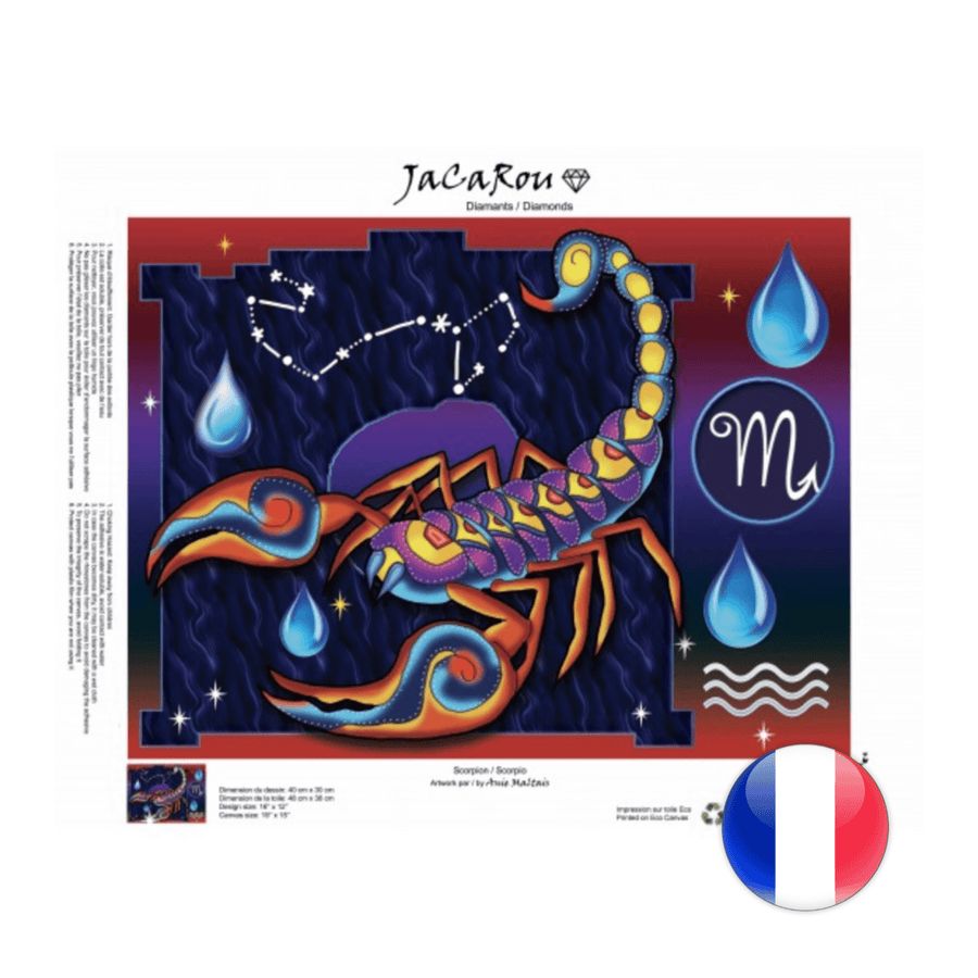 Scorpion - Diamond Painting 30 X 40 PASSE-TEMPS - Broderie diamant