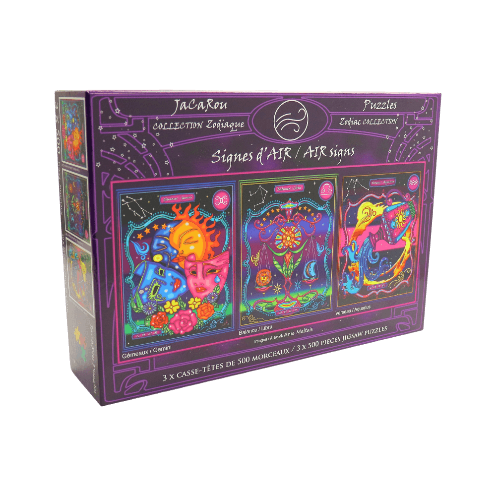 Signes d'air | Air Signs (Puzzle 3x500 pcs) CASSE-TÊTE - 400 - 550 morceaux