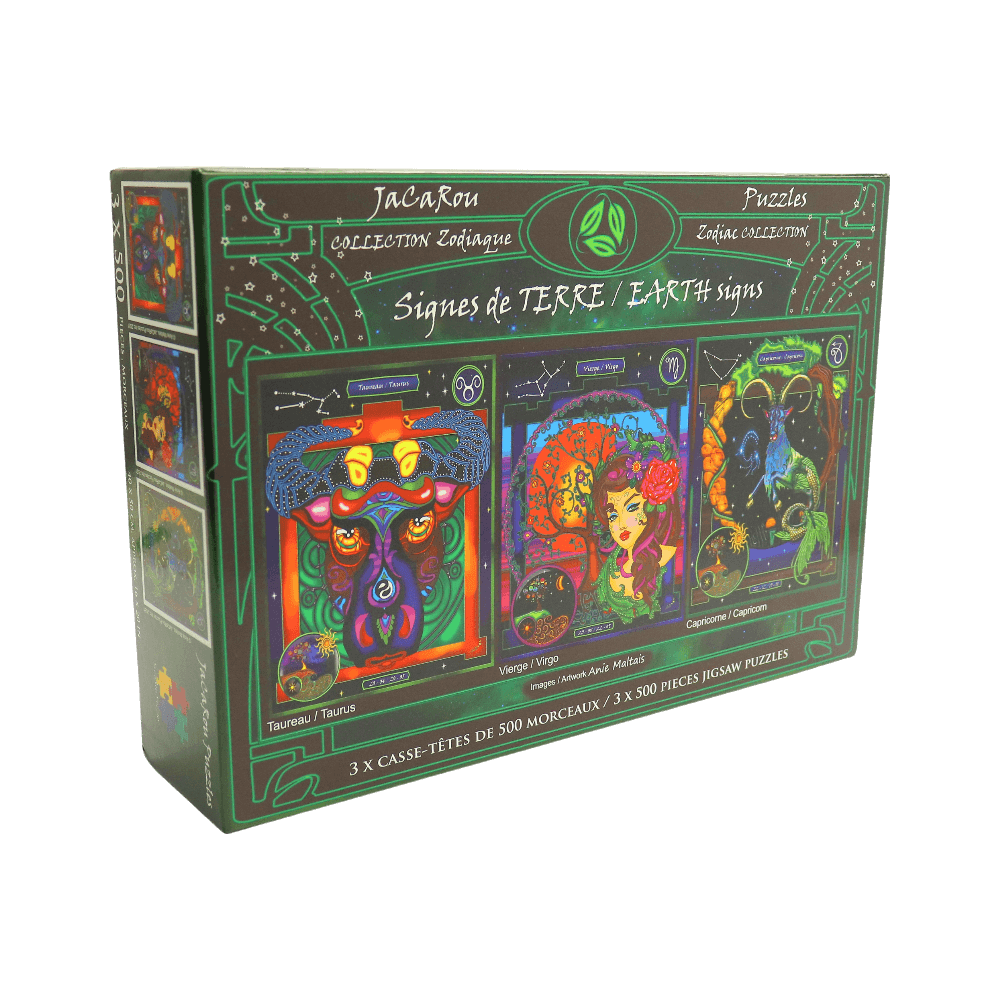 Signes de terre | Earth Signs (Puzzle 3x500 pcs) CASSE-TÊTE - 400 - 550 morceaux