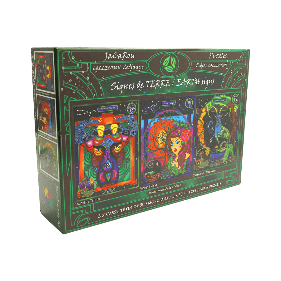 Signes de terre | Earth Signs (Puzzle 3x500 pcs) CASSE-TÊTE - 400 - 550 morceaux