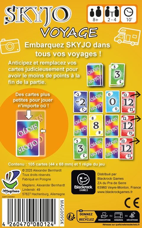 Skyjo Voyage (FR) JEUX - Classiques