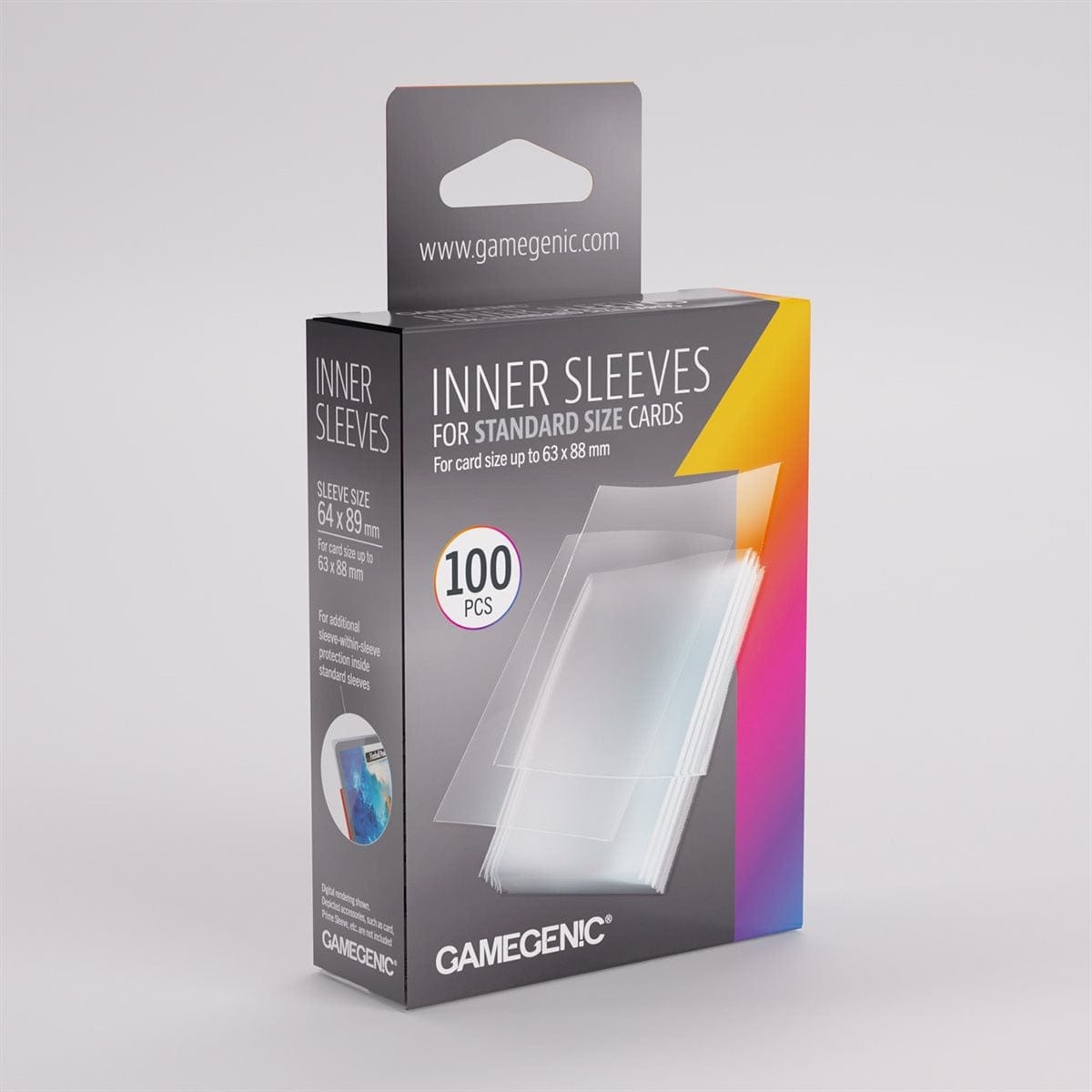 Sleeves: Gamegenic: Inner Sleeves (100) ACCESSOIRES - Protecteurs (Sleeves)