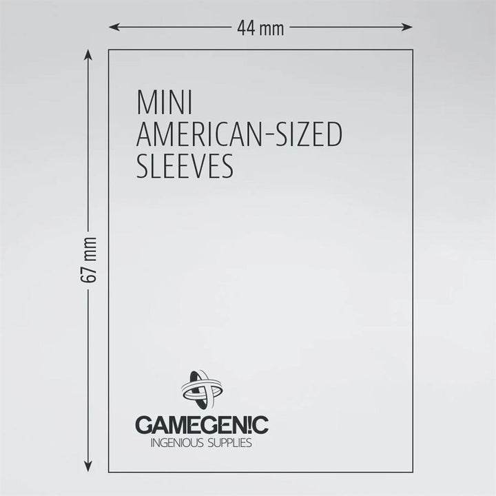 Sleeves: Gamegenic: Matte Mini American-Sized Boardgame (50) ACCESSOIRES - Protecteurs (Sleeves)
