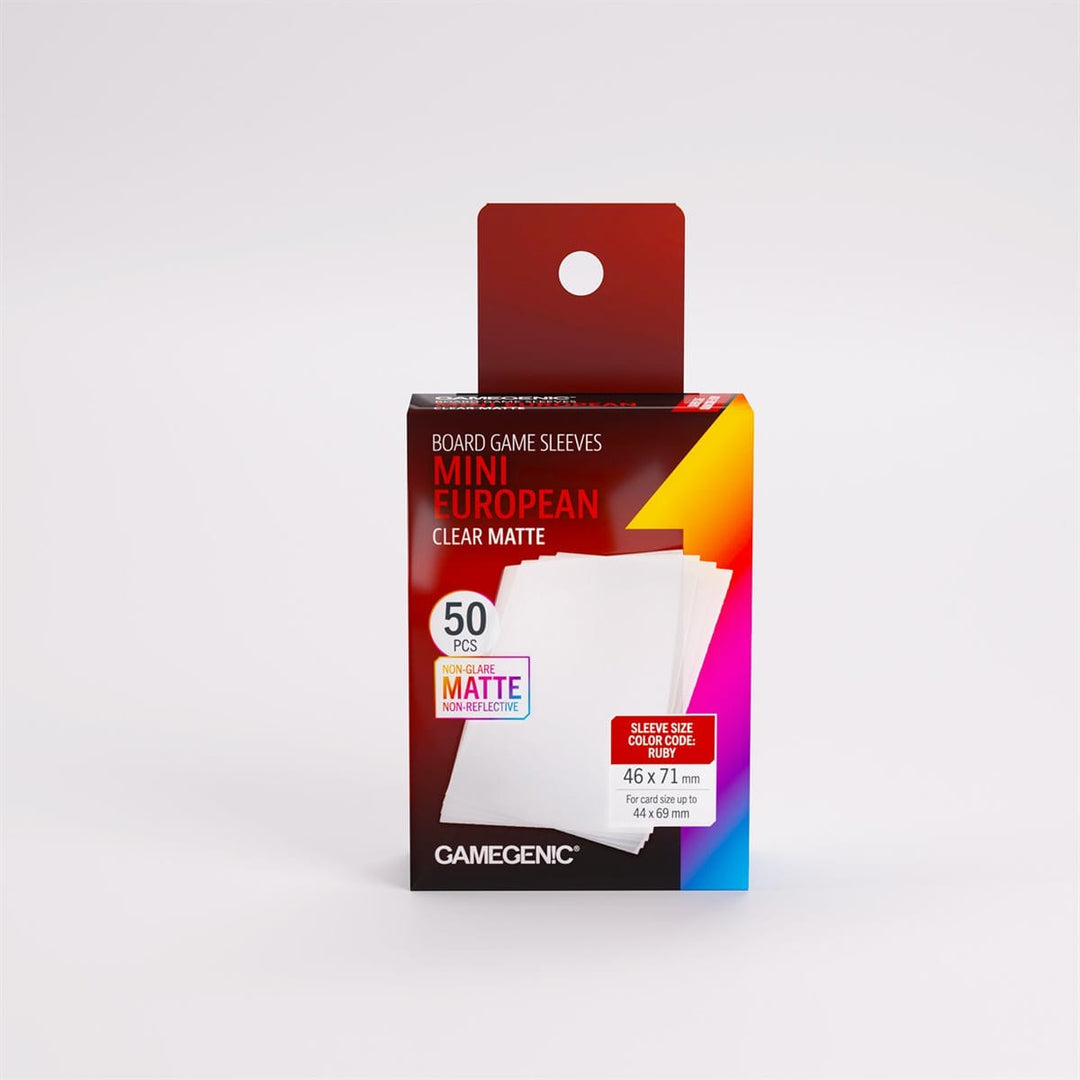 Sleeves: Gamegenic: Matte Mini European-Sized Boardgame Sleeves (50) ACCESSOIRES - Protecteurs (Sleeves)