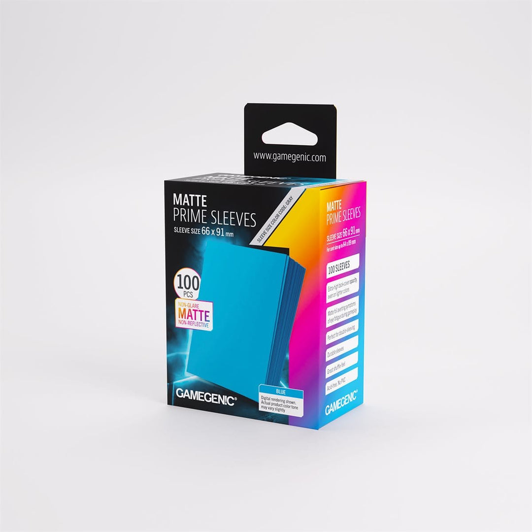 Sleeves: Gamegenic: Matte Prime Sleeves: Blue (100) ACCESSOIRES - Protecteurs (Sleeves)