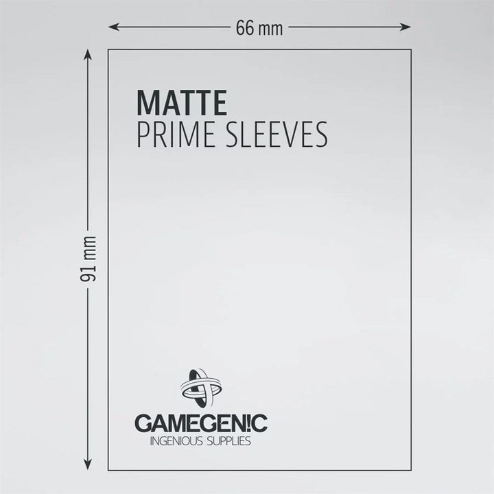 Sleeves: Gamegenic: Matte Prime Sleeves: Yellow (100) ACCESSOIRES - Protecteurs (Sleeves)