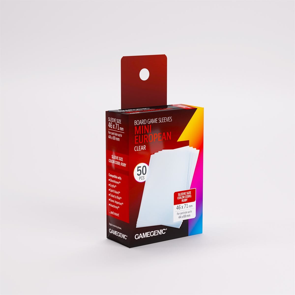 Sleeves: Gamegenic: Prime Mini European-Sized Sleeves (50) ACCESSOIRES - Protecteurs (Sleeves)