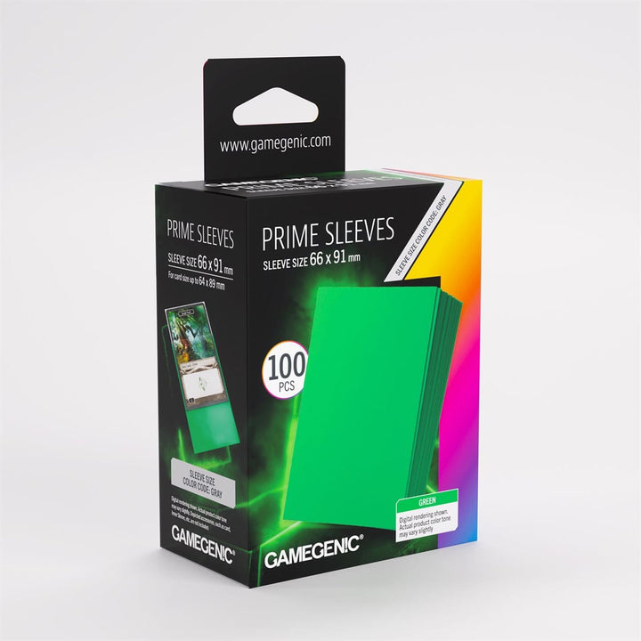 Sleeves: Gamegenic: Prime Sleeves: Green (100) ACCESSOIRES - Protecteurs (Sleeves)