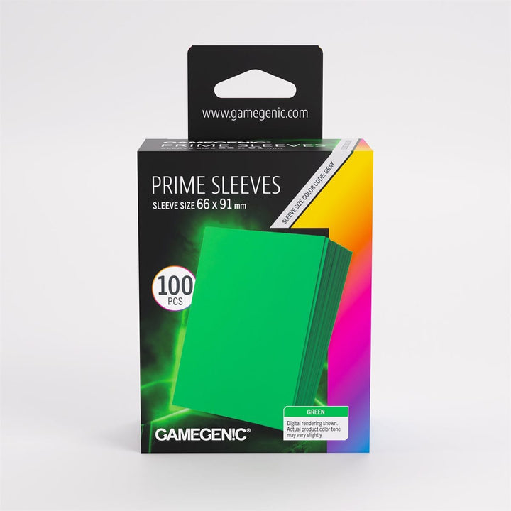 Sleeves: Gamegenic: Prime Sleeves: Green (100) ACCESSOIRES - Protecteurs (Sleeves)