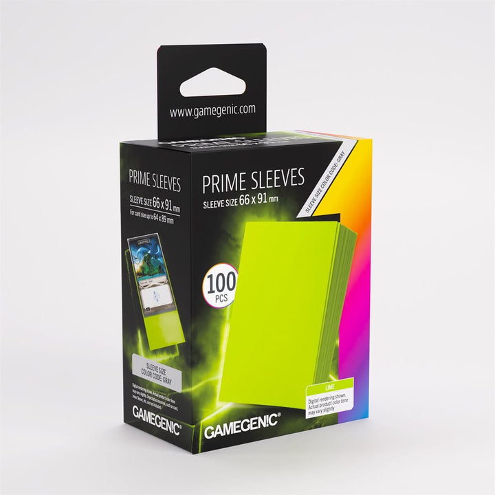Sleeves: Gamegenic: Prime Sleeves: Lime (100) ACCESSOIRES - Protecteurs (Sleeves)