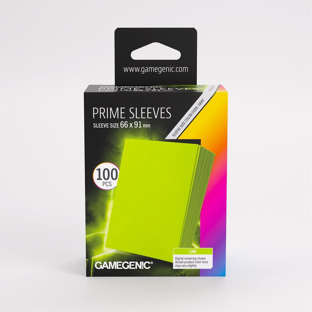 Sleeves: Gamegenic: Prime Sleeves: Lime (100) ACCESSOIRES - Protecteurs (Sleeves)