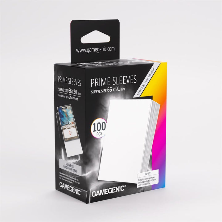 Sleeves: Gamegenic: Prime Sleeves: White (100) ACCESSOIRES - Protecteurs (Sleeves)