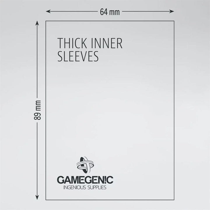 Sleeves: Gamegenic: Thick Inner Sleeves (50) ACCESSOIRES - Protecteurs (Sleeves)