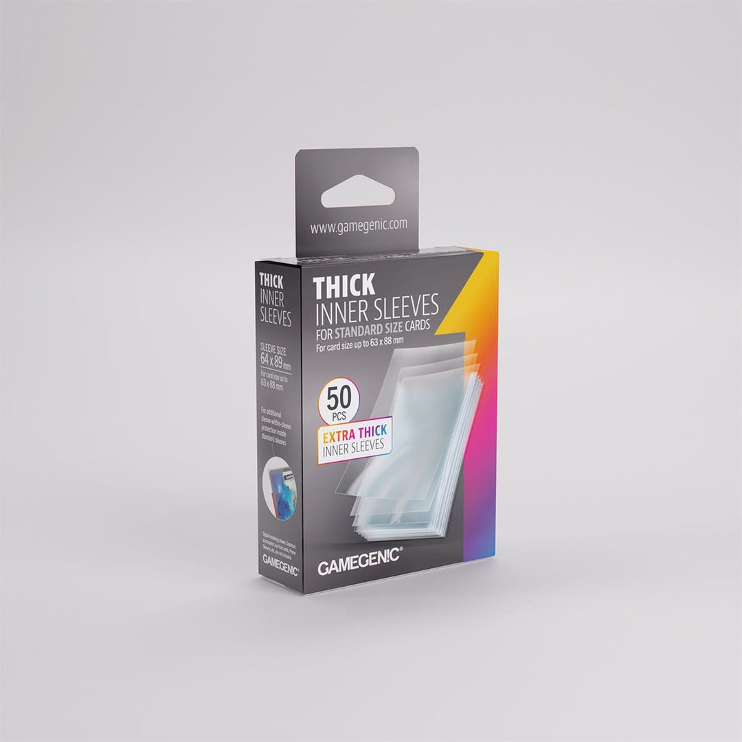 Sleeves: Gamegenic: Thick Inner Sleeves (50) ACCESSOIRES - Protecteurs (Sleeves)