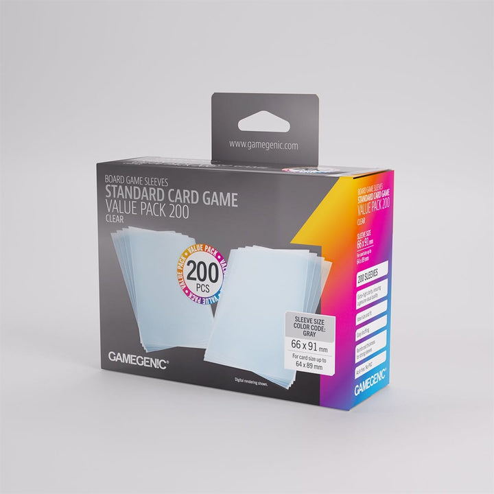 Sleeves: Gamegenic: Value Pack Standard Sleeves (200) ACCESSOIRES - Protecteurs (Sleeves)