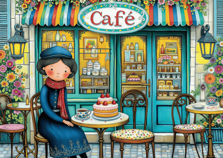Small Paris Café (1000pcs) CASSE-TÊTE - 1000 morceaux