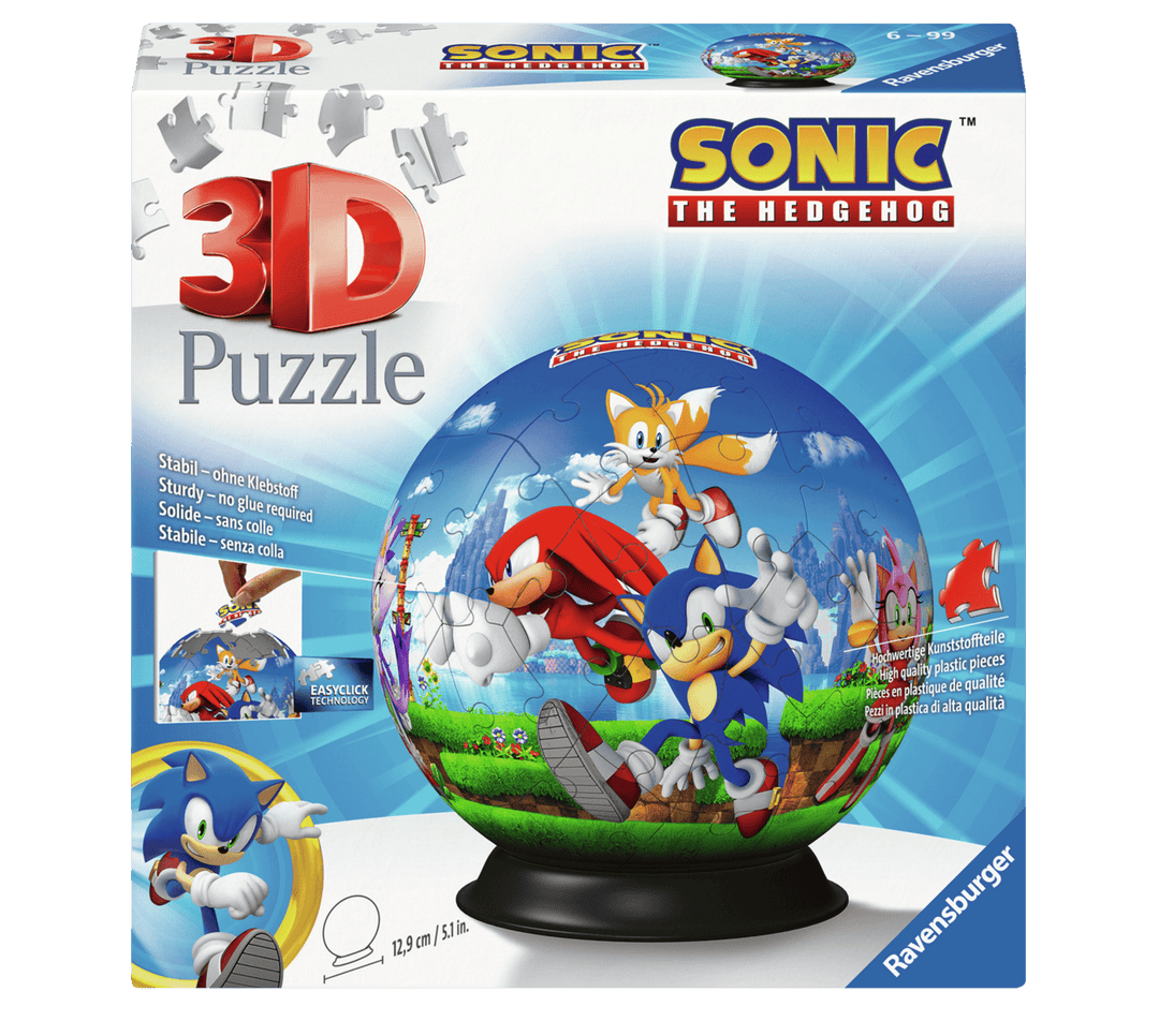 Sonic the Hedgehog 3D Puzzle Ball (72pcs) CASSE-TÊTE - Casse-tête 3D