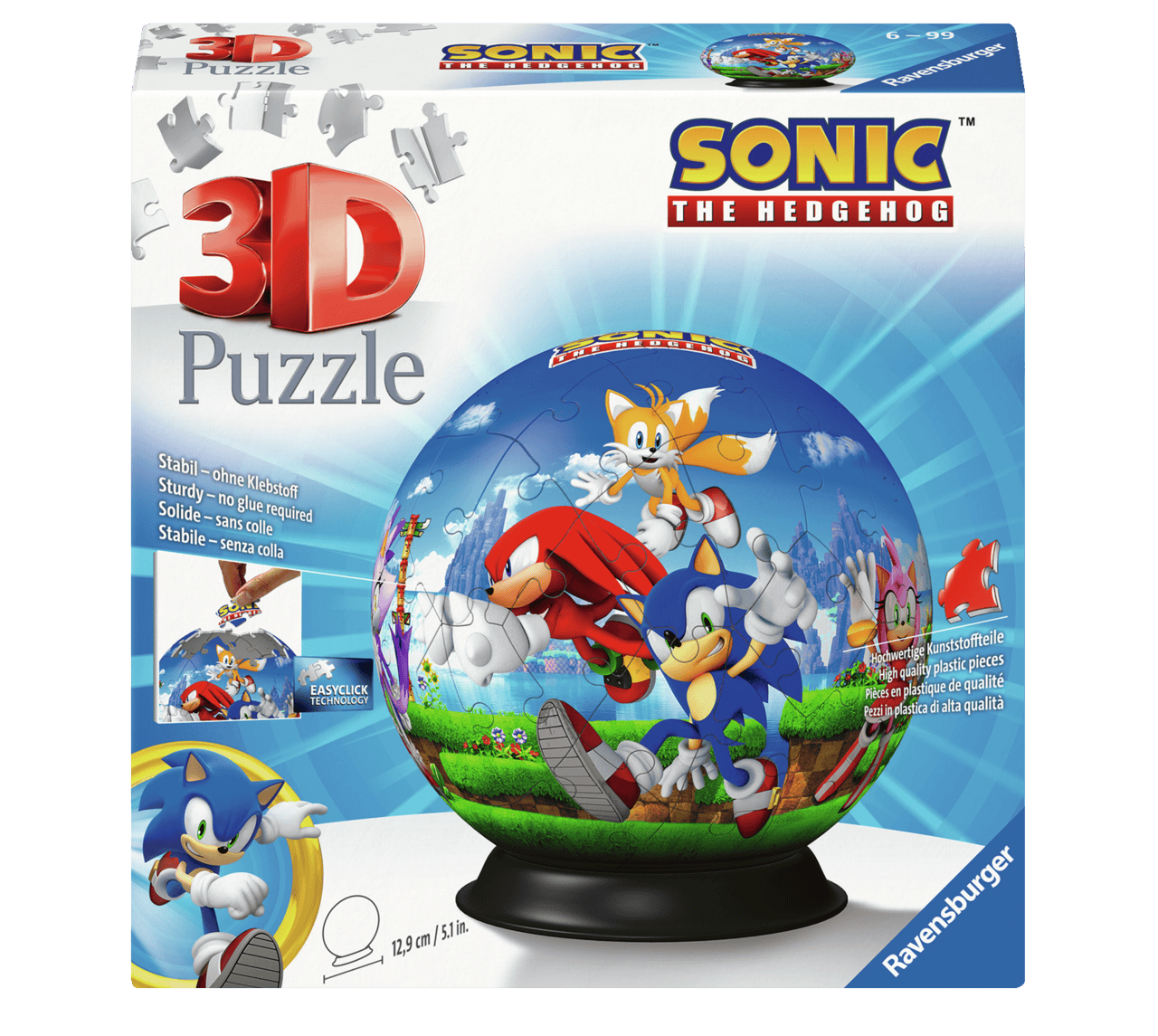 Sonic the Hedgehog 3D Puzzle Ball (72pcs) CASSE-TÊTE - Casse-tête 3D