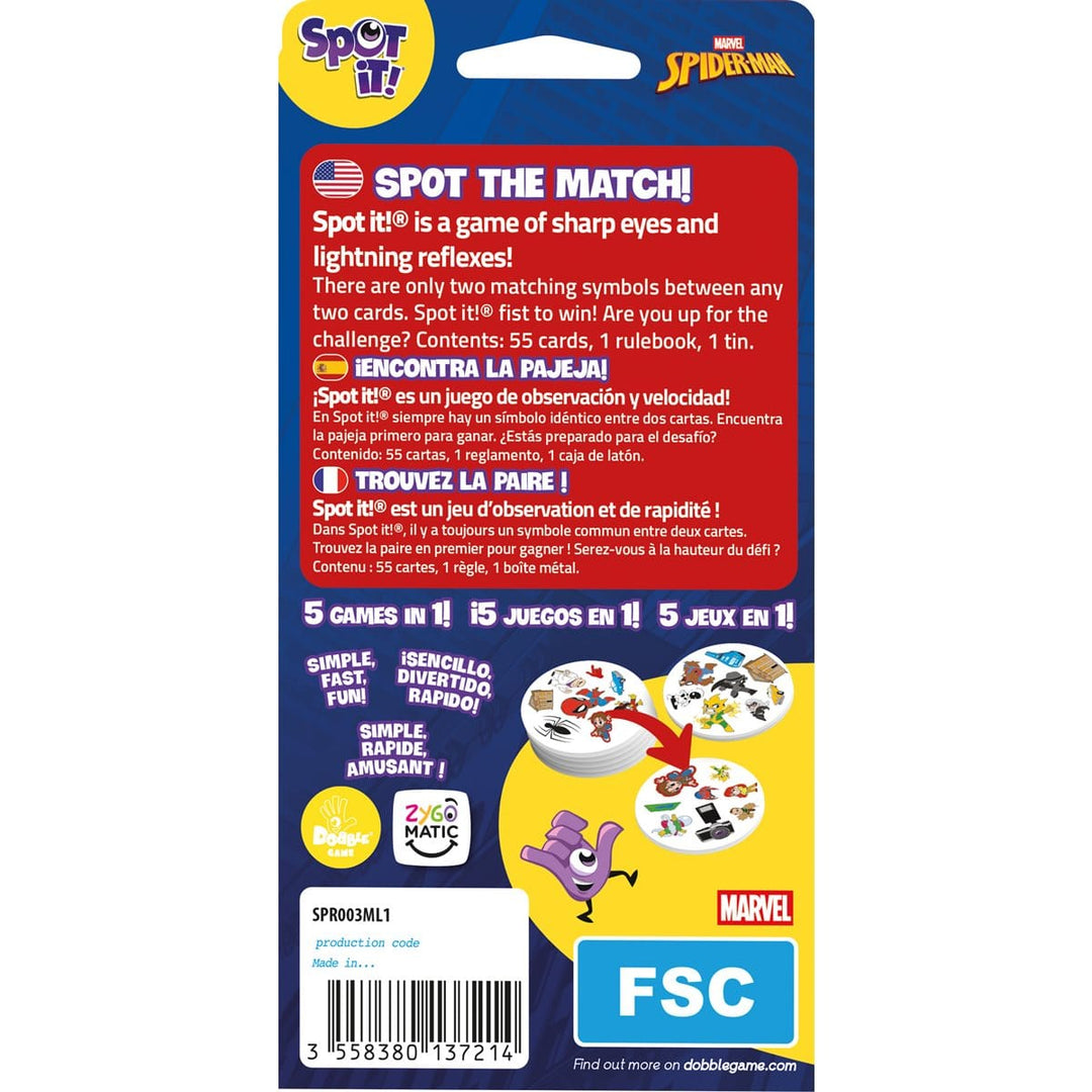 Spot It! - Spiderman (ML) JEUX - Enfants - Enfants 6 ans +