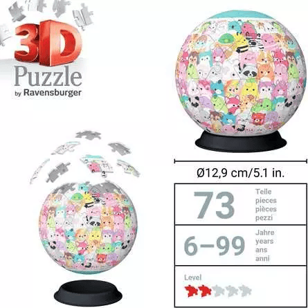 Squishmallows 3D Ball (72pcs) CASSE-TÊTE - Casse-tête 3D