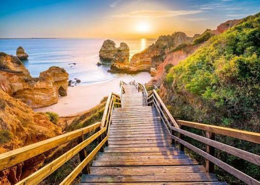 Stairway to Camilo Beach, Algarve (1000pcs) CASSE-TÊTE - 1000 morceaux