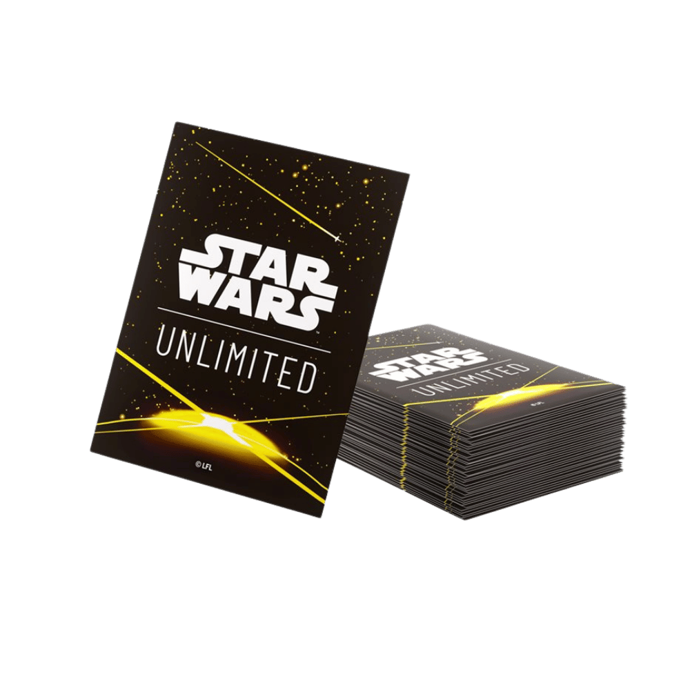 Star Wars: Unlimited - Art Sleeves: Card Back Yellow (60 + 1 clear sleeve) Accessoires - Protecteurs de cartes - Protecteurs (Sleeves) - Jeu de carte standard