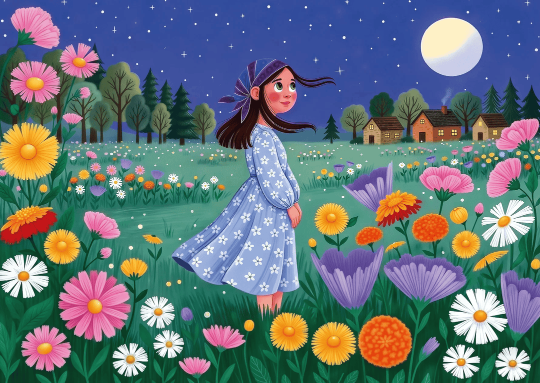 Starlit Floral Fields (1000 pcs) CASSE-TÊTE - 1000 morceaux