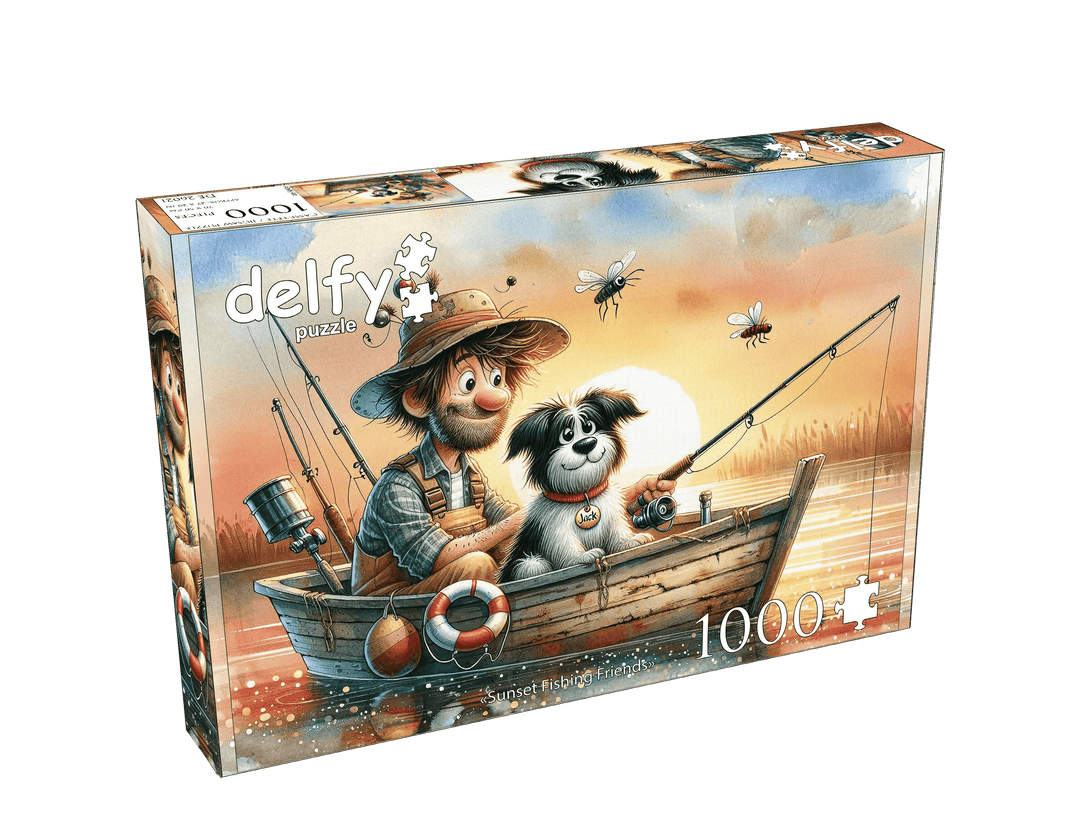 Sunset Fishing Friends (1000pcs) CASSE-TÊTE - 1000 morceaux