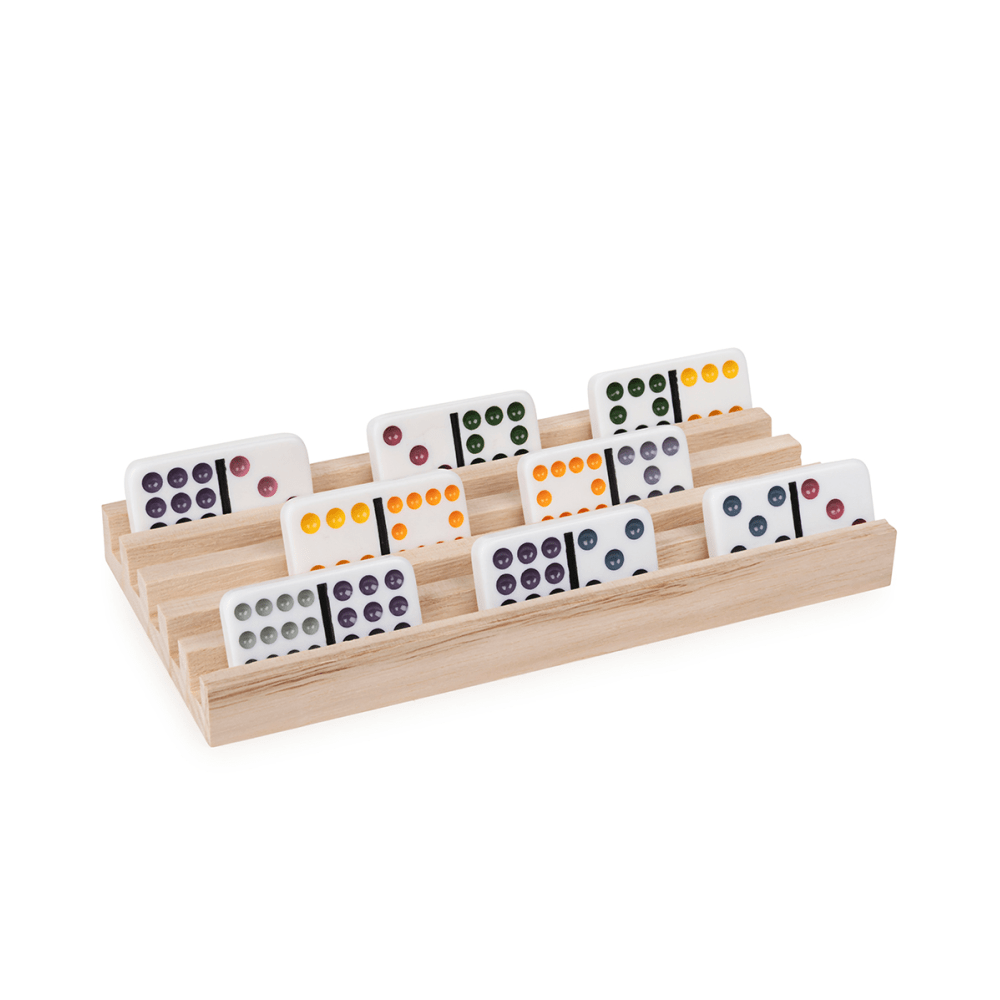 Support en bois pour dominos 4 pièces Accessoires - Pièces de jeu
