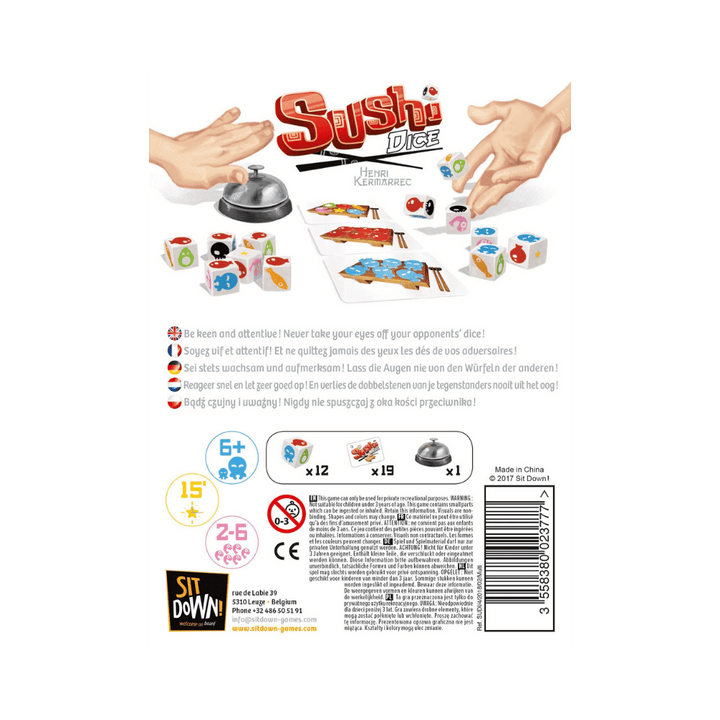 Sushi Dice (ML) JEUX - Famille