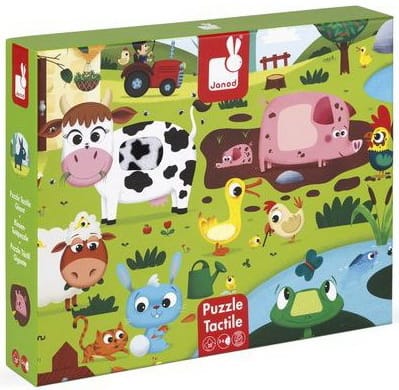 Tactile Les Animaux De La Ferme (20pcs) CASSE-TÊTE - 2 - 24 morceaux