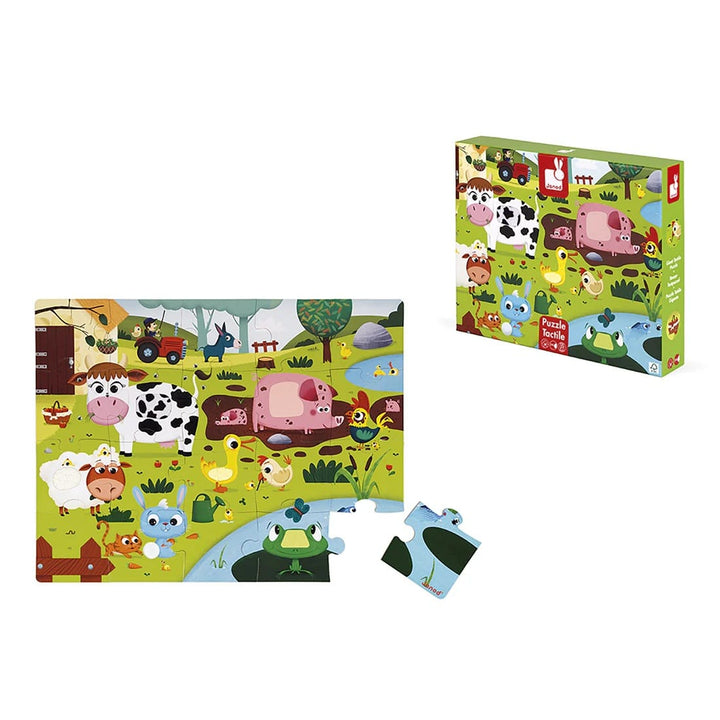 Tactile Les Animaux De La Ferme (20pcs) CASSE-TÊTE - 2 - 24 morceaux