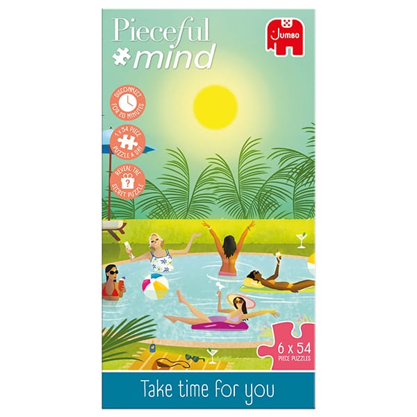 Take Time for You - Activité de coloriage (6 x 54 pcs) CASSE-TÊTE - 50 - 99 morceaux
