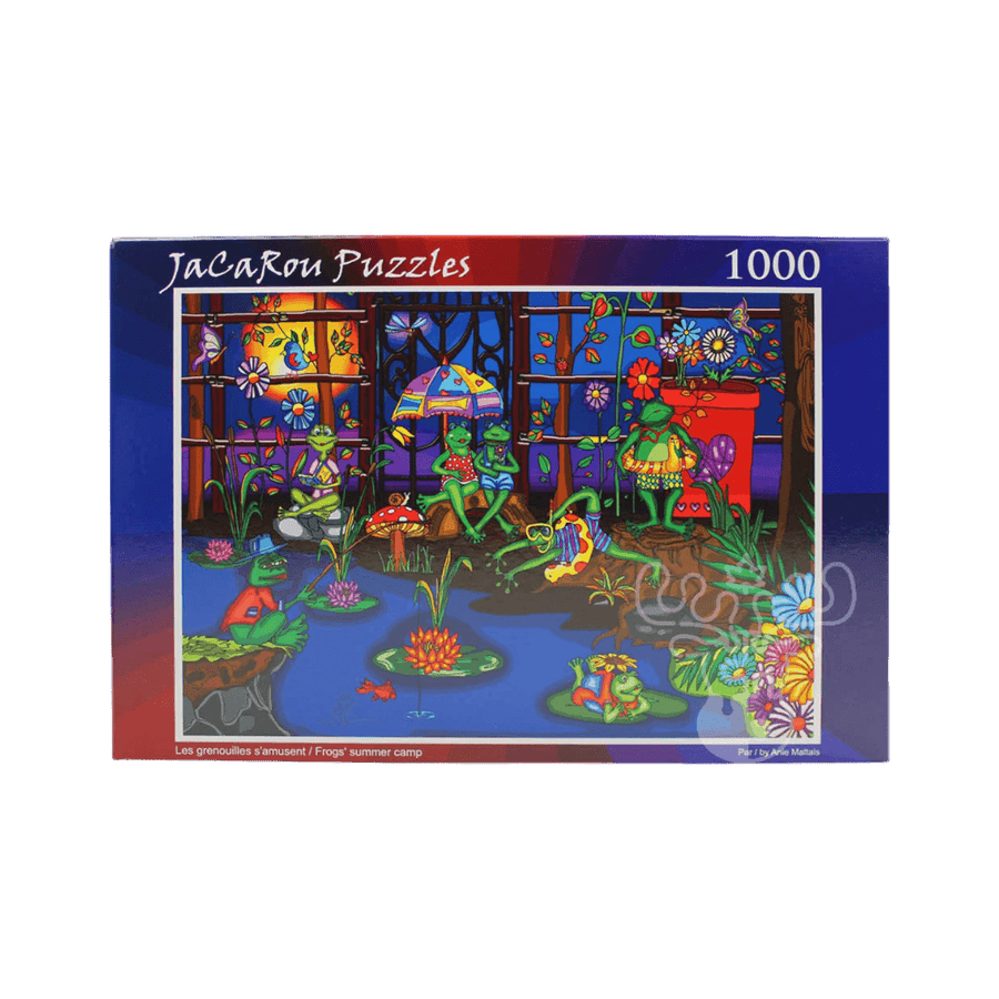 Les grenouilles s'amusent | Frogs casse-tête JaCaRou puzzle 