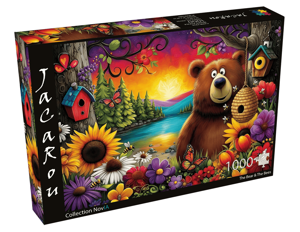 The Bear & The Bees (1000 pcs) CASSE-TÊTE - 1000 morceaux