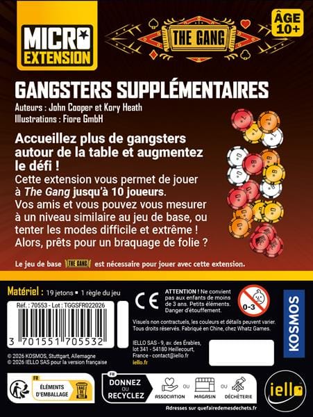 The Gang - ext. Gangsters Supplémentaires (FR) JEUX - Coopératifs