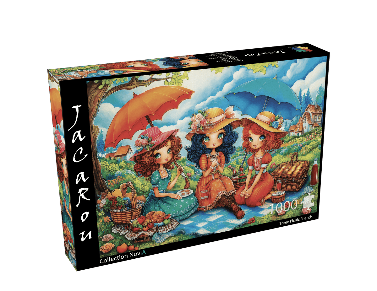 Three Picnic Friends (1000 pcs) CASSE-TÊTE - 1000 morceaux