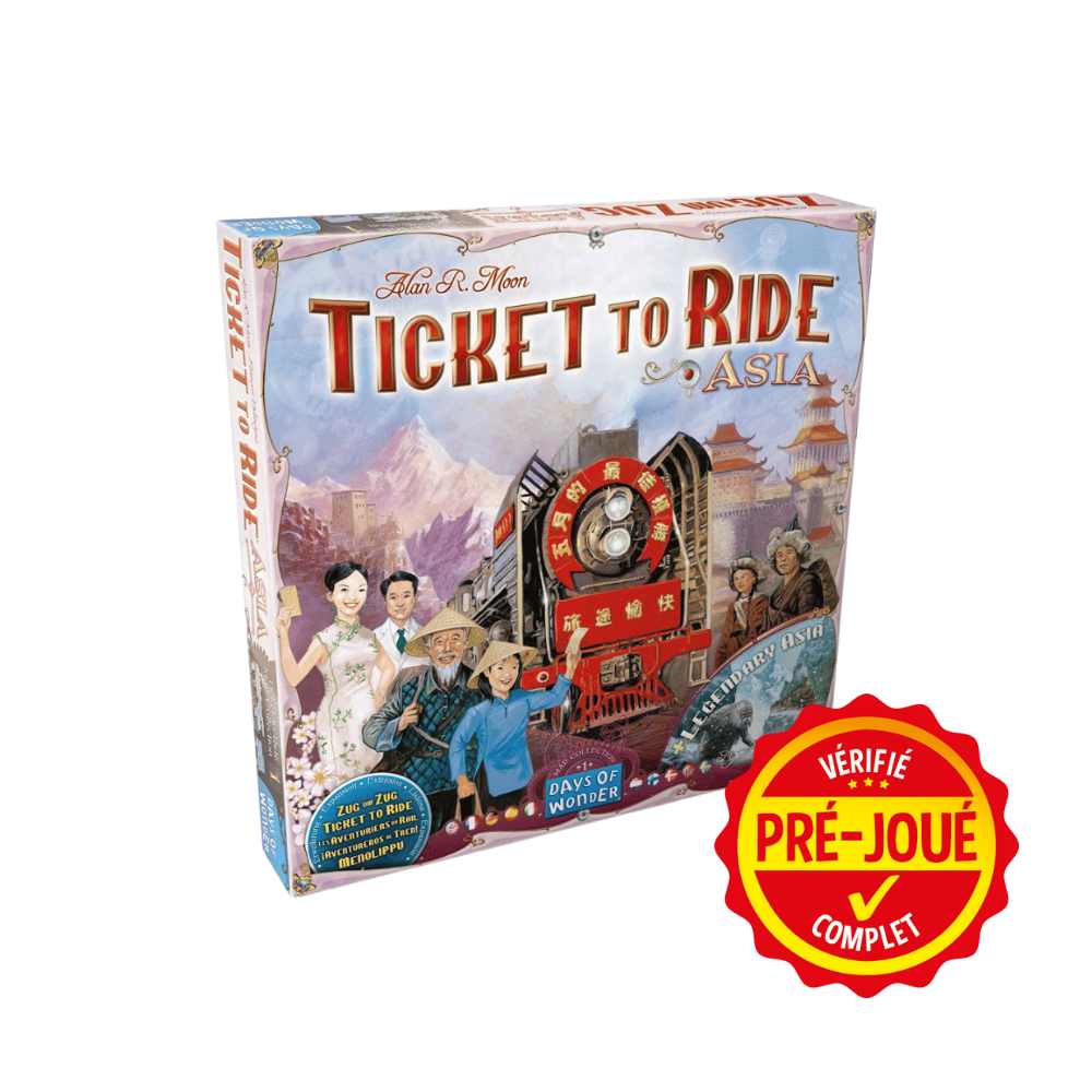 Ticket to Ride: Asia (pré-joué) (ML) BAZAR - Bazar - Famille