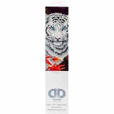 Tigre Blanc en Automne 44x55 Diamond Dotz PASSE-TEMPS - Broderie diamant