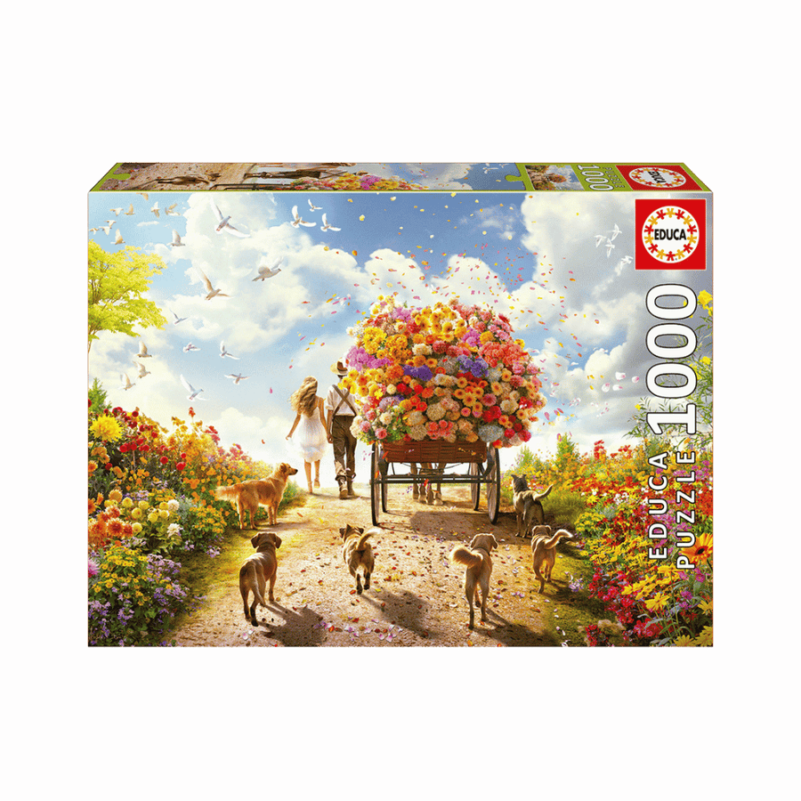 Transport de fleurs | Carrying Flowers (Puzzle 1000 pcs) CASSE-TÊTE - 1000 morceaux