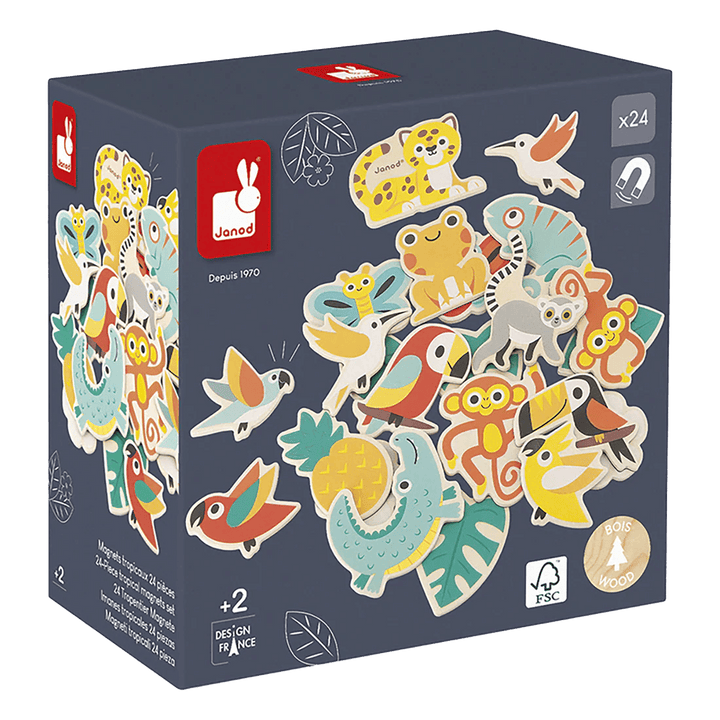 Tropik - Magnets Tropicaux 24 Pcs PASSE-TEMPS - Jouets - Jouets Construction